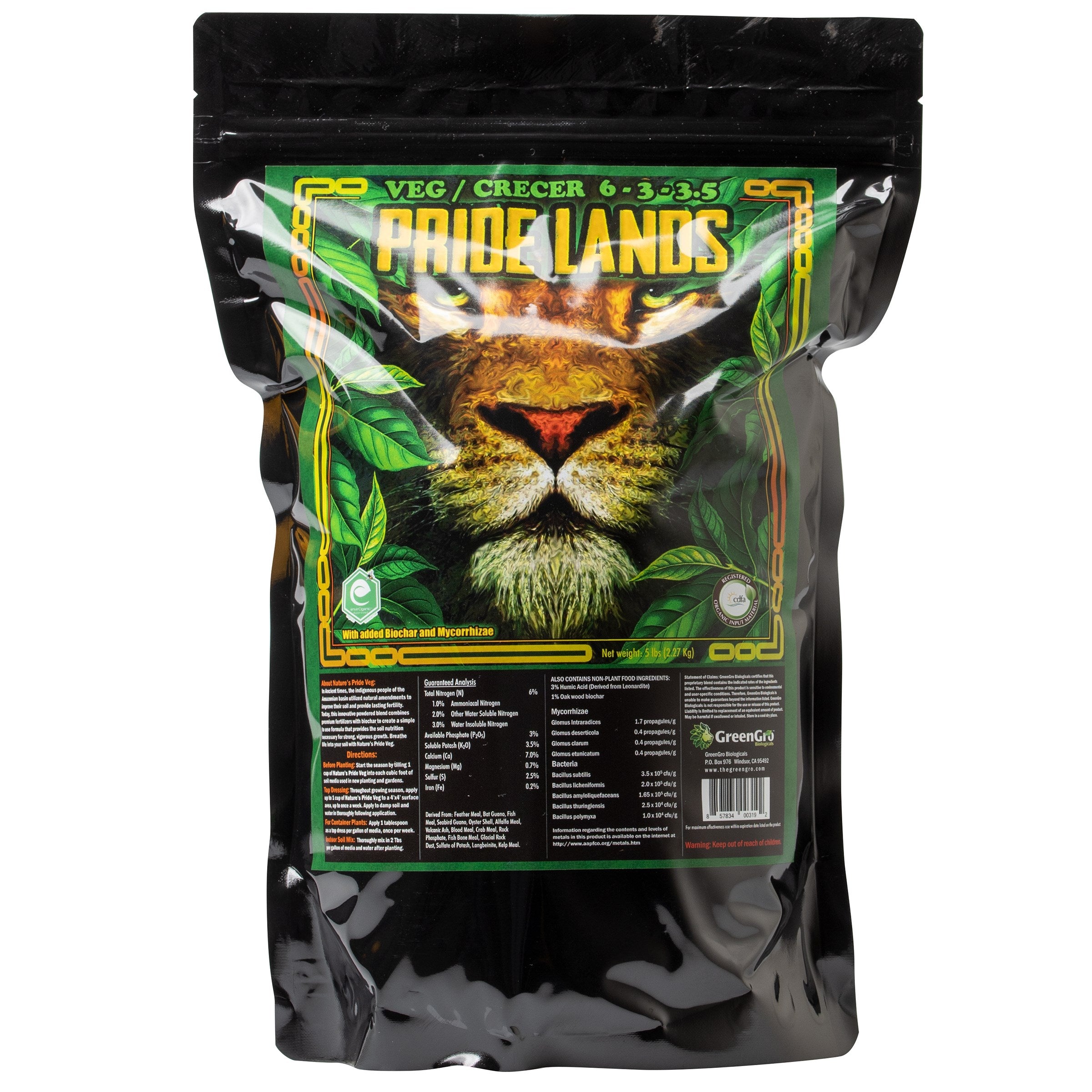GreenGro Pride Lands 5lb Veg