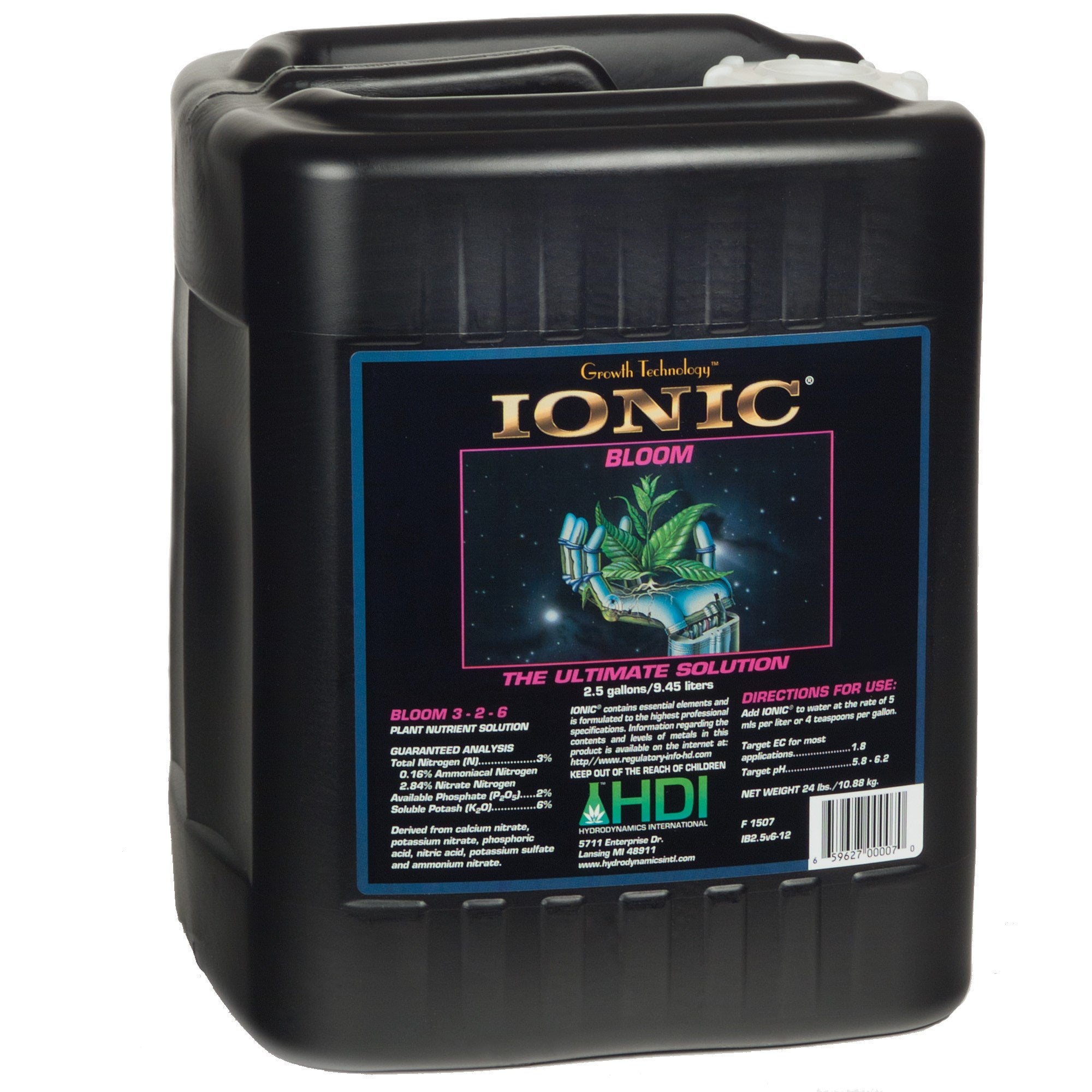 HDI 320oz Ionic Bloom 2.5 Gallon