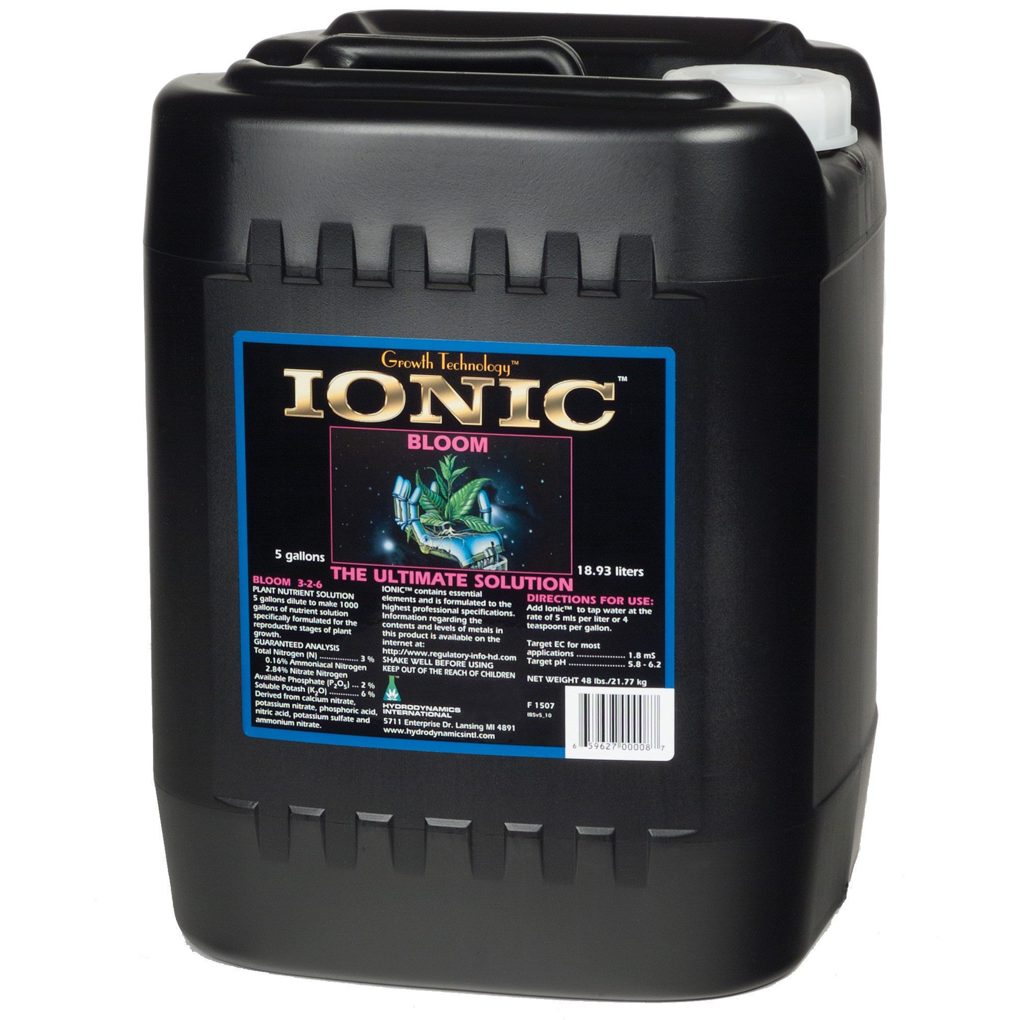 HDI 640oz Ionic Bloom 5 Gallon