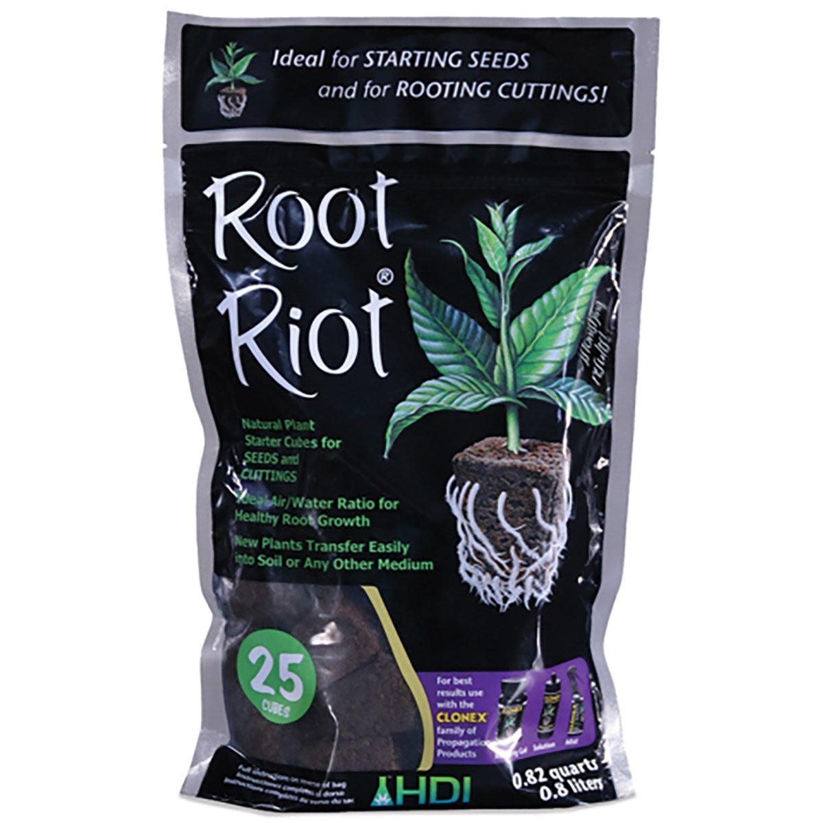 Root Riot Starter Cubes 25 bag by Hydrodynamics