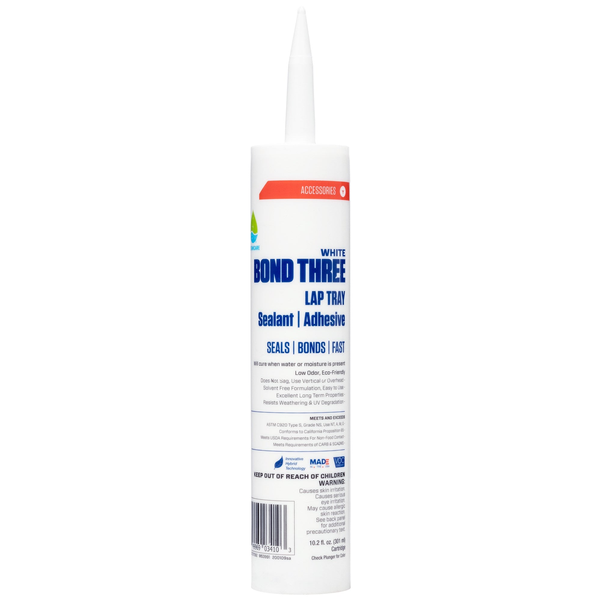 Botanicare 10.2oz BOND THREE Tray Sealant / Adhesive White (24/CS)