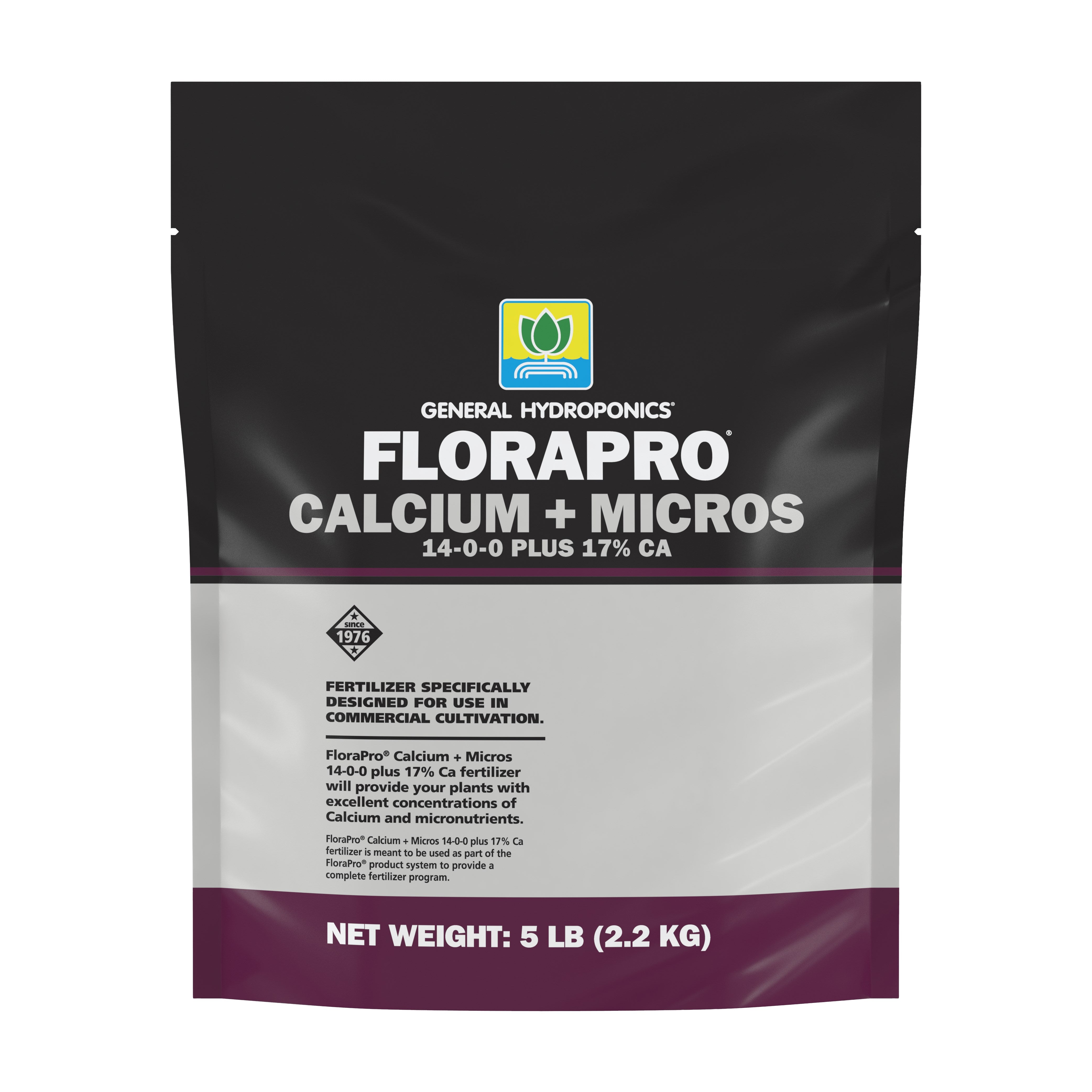 General Hydroponics 5# FloraPro Calcium + Micros 14-0-0 + 17% Ca (6/CS)