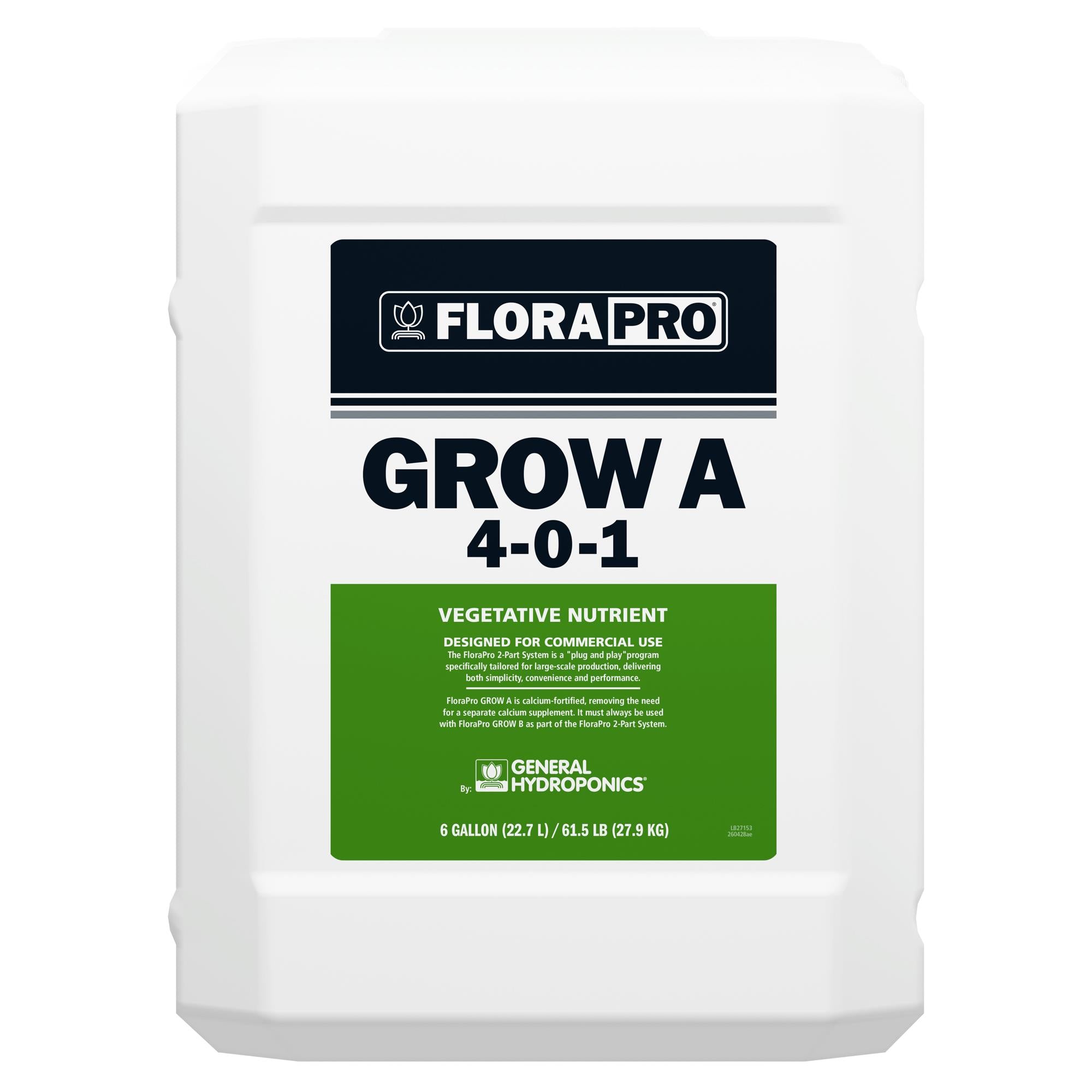 General Hydroponics FloraPro Grow A Liquid 6 Gallon