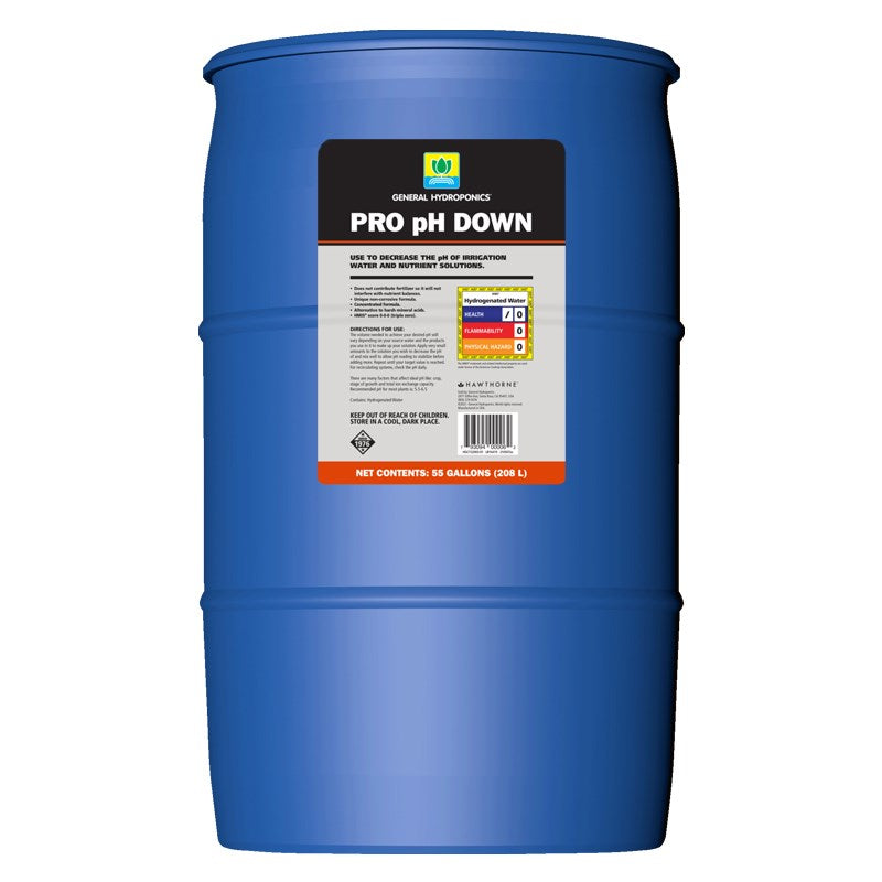 General Hydroponics 55gal PRO pH Down (4/PL)