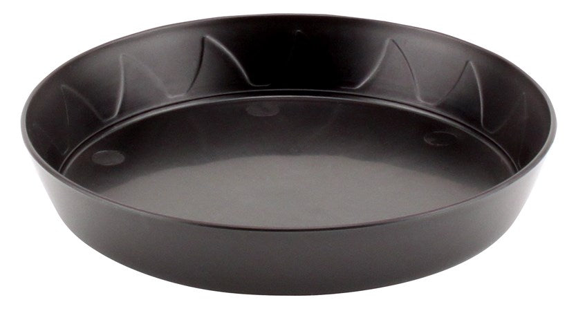 Gro Pro 6in Heavy Duty Saucer Black (100/CS)