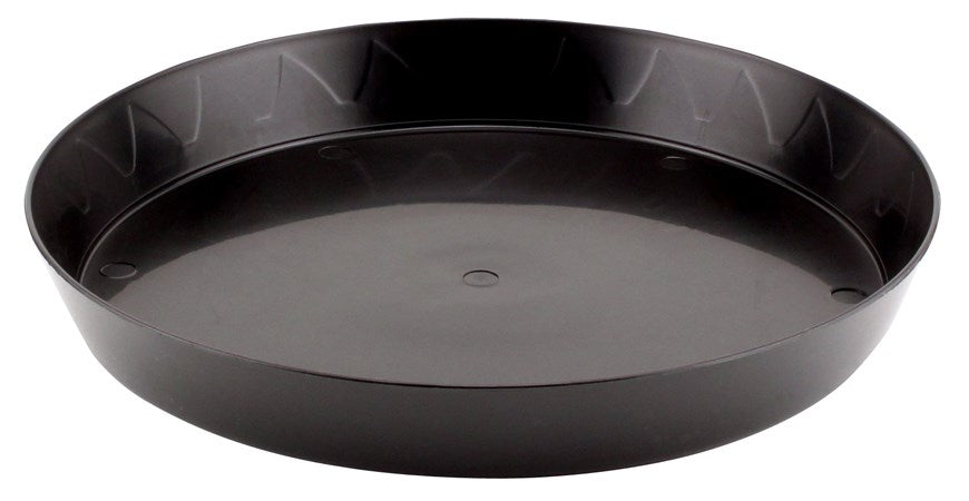 Gro Pro 10in Heavy Duty Saucer Black (50/CS)