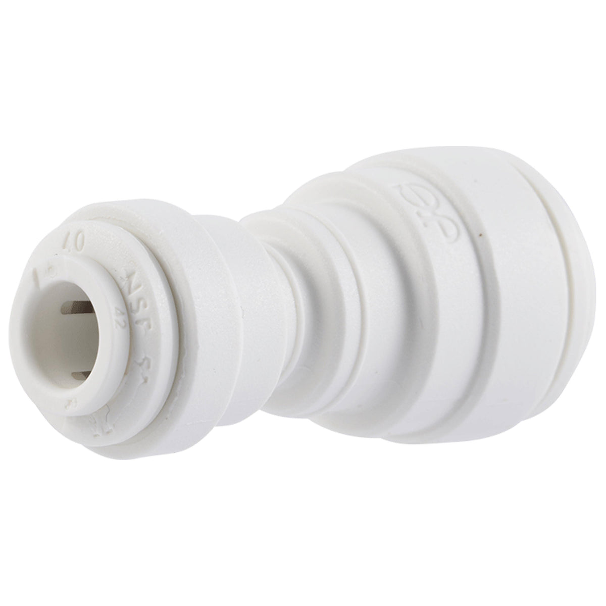 John Guest 3/8in QC x 1/4in QC Reducing Union Straight (10/PK)