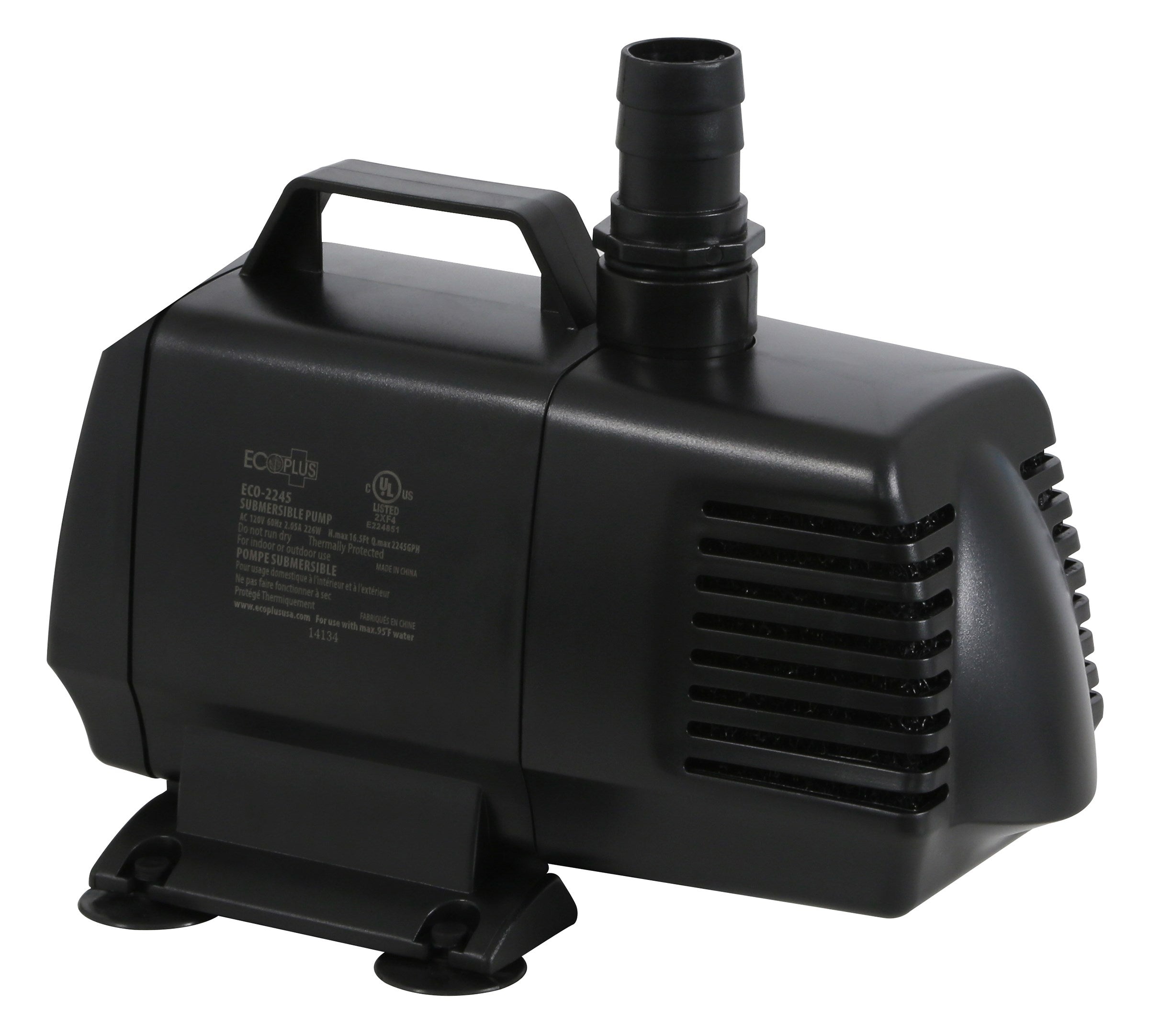 EcoPlus Eco 2245 Fixed Flow Submersible/Inline Pump 2166 GPH (4/CS)