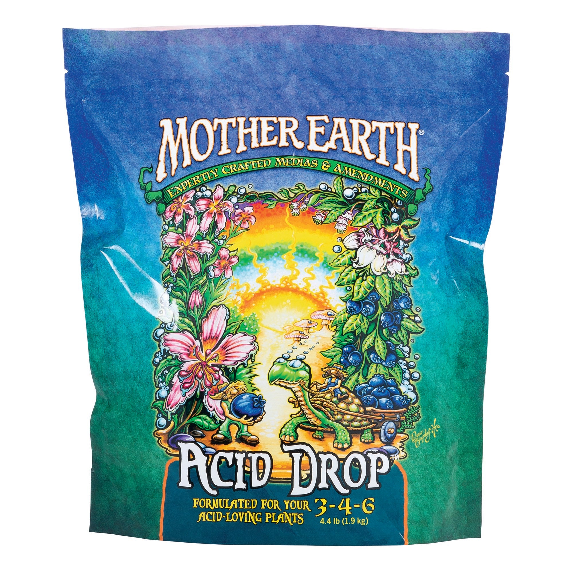 Mother Earth 4.4# Acid Drop For Acid Loving Plants 3-4-6 (6/CS)