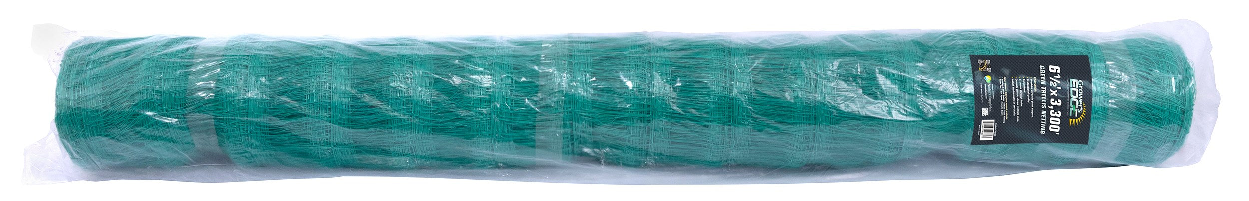 Grower's Edge 6.5ft x 3300ft Trellis Netting Bulk Roll Green (10/PL)
