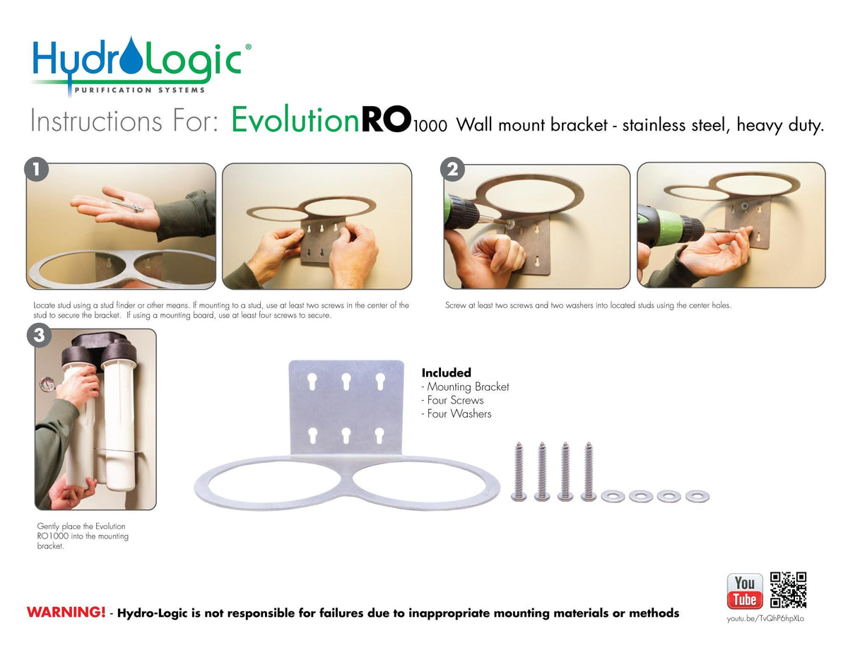HydroLogic - Evolution Wall Mount Bracket (96/PL)
