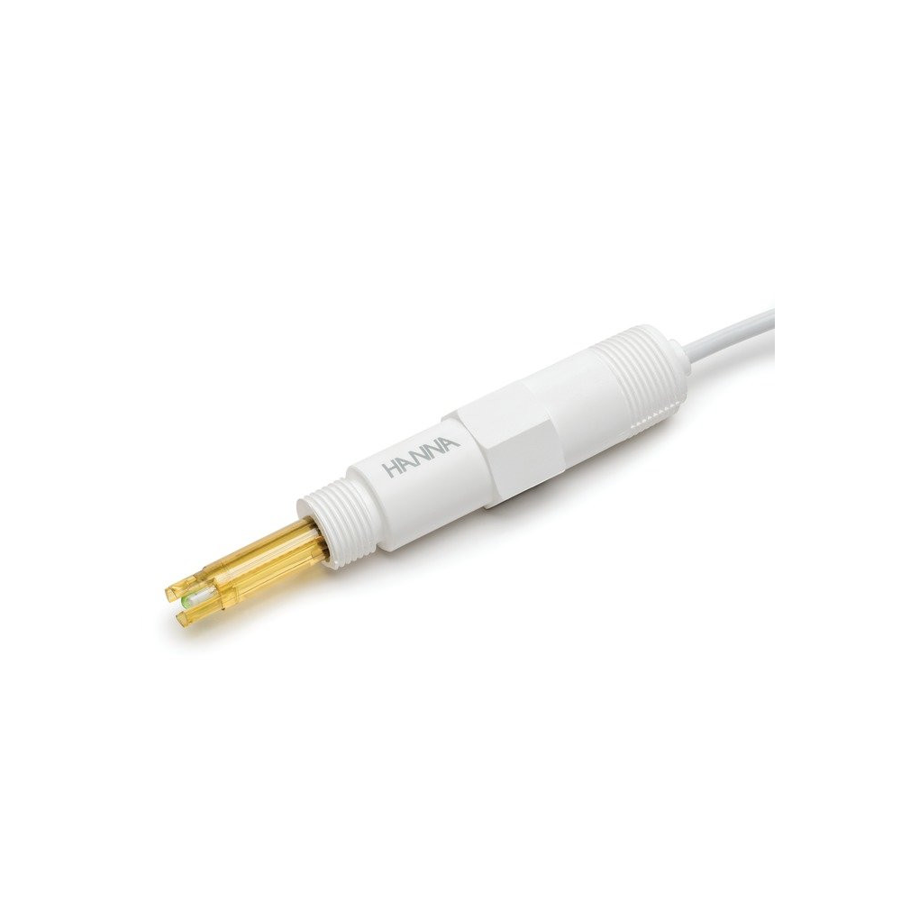 GroLine amplified pH/Temperature probe with quick connect DIN connector for HI981412