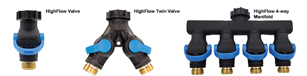 Dramm - 4 Way High Flow Shut Off Valve