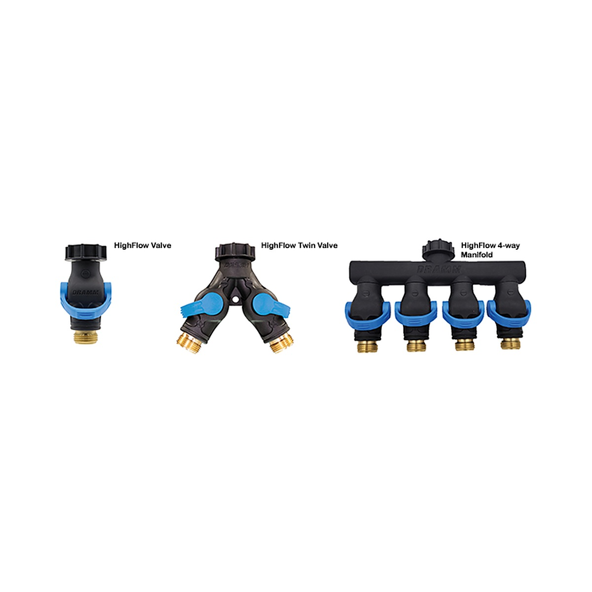 Dramm - 4 Way High Flow Shut Off Valve