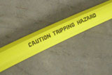 Hose trip hazard visibility