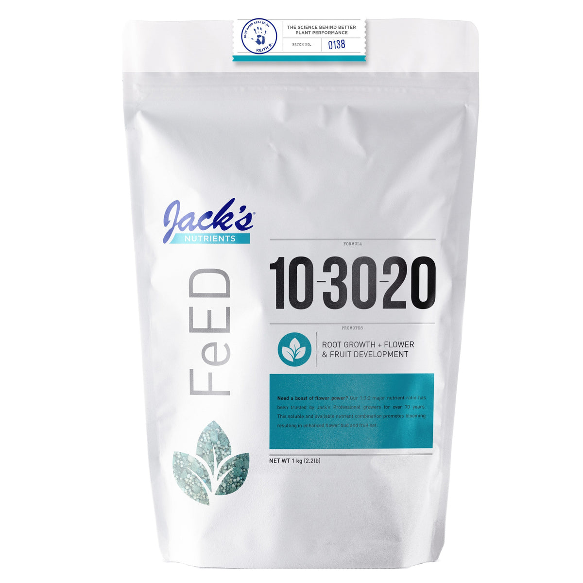 Jack's Nutrients FeED 10-30-20 Bloom 25 lb