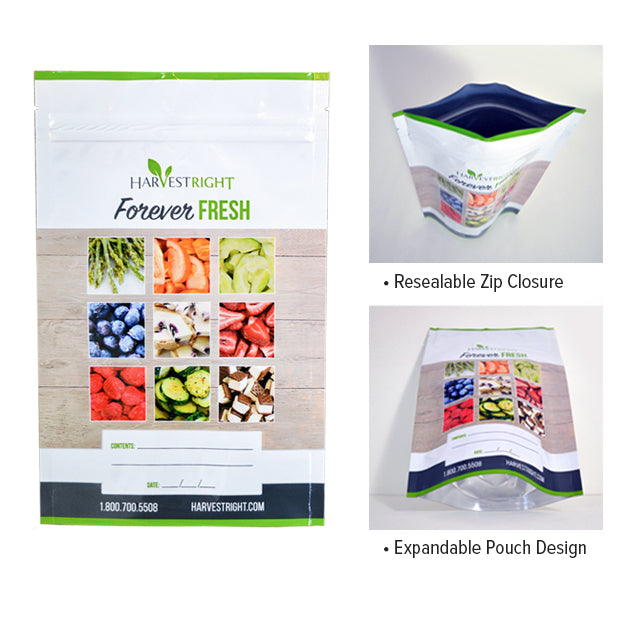 HARVEST RIGHT - 6X9.75 RESEALABLE MYLAR 50 PACK (MUST ORDER IN CASE QTY OF 6)