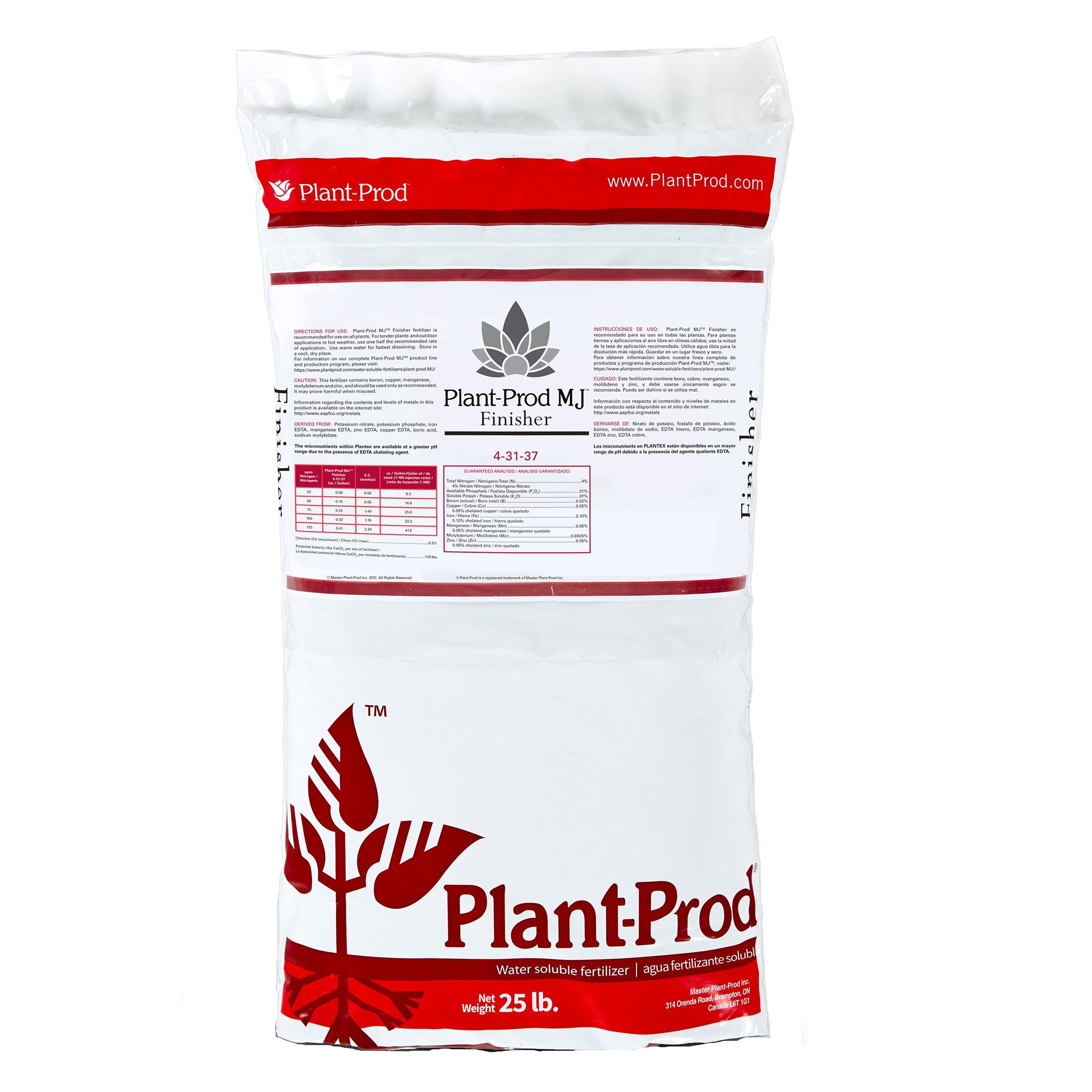 Plant-Prod MJ 4-31-37 Finisher No Dye 25Lb (80/PL)