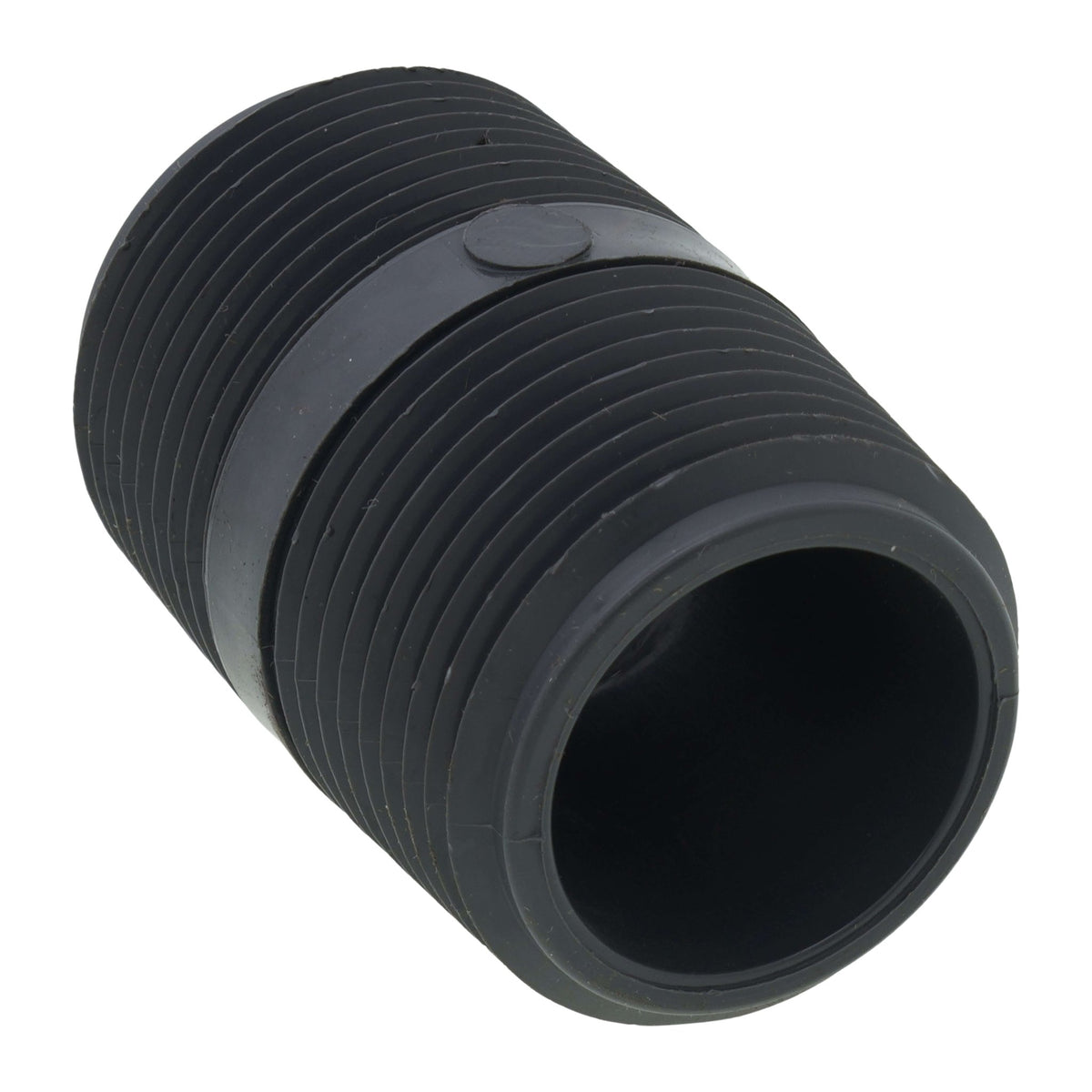 Spears PVC Schedule 80 Nipple, Threaded Both Ends - 1 in x 2 in - view 1