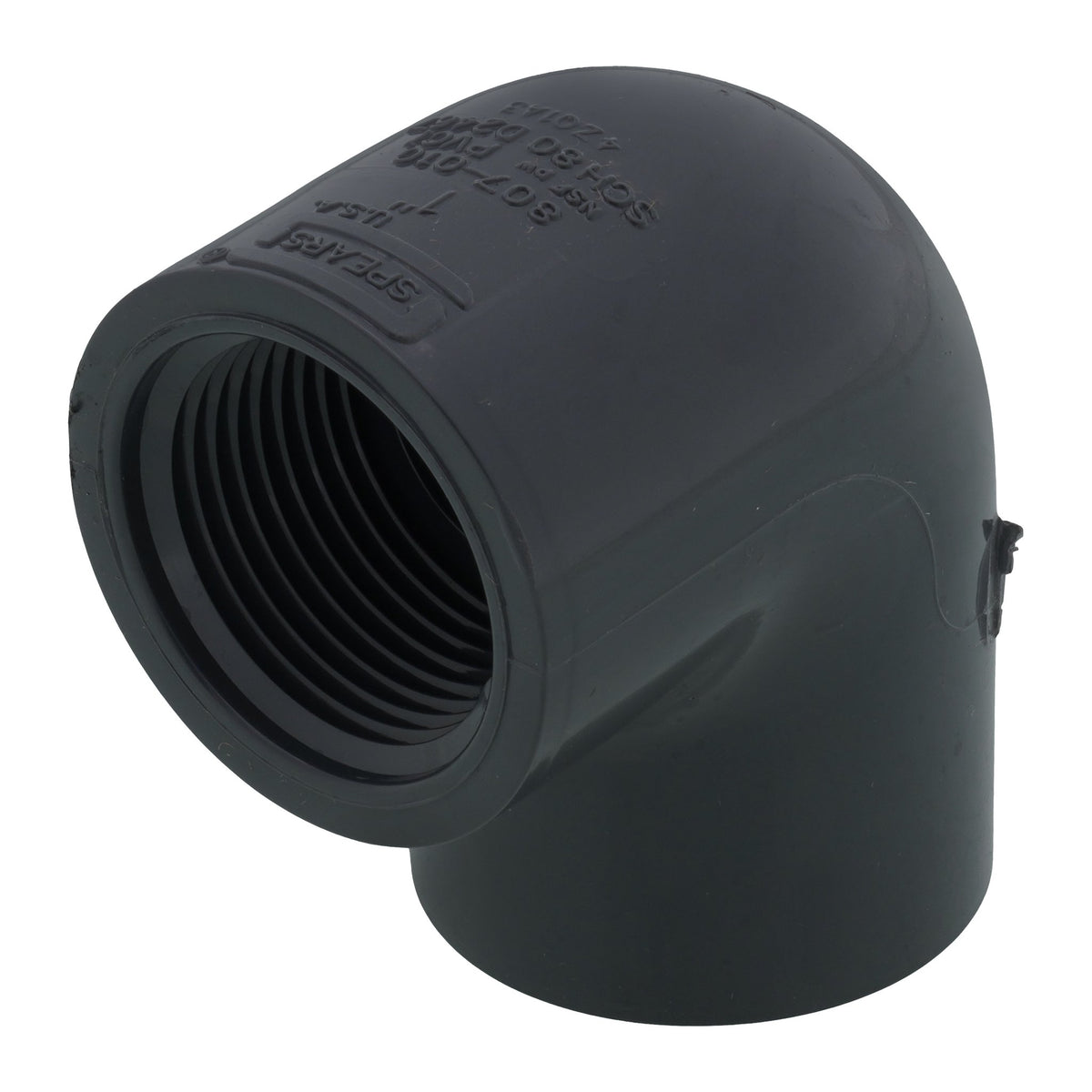 Spears PVC Schedule 80 90 Degree Elbow, Socket x FIPT - view 1