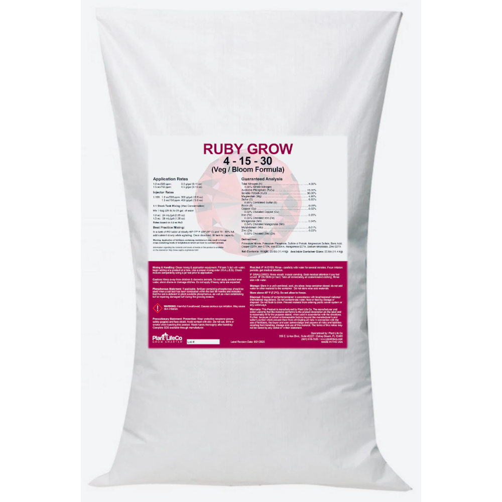 Plant Life Ruby Grow 4-15-30 (Veg/Bloom Formula)