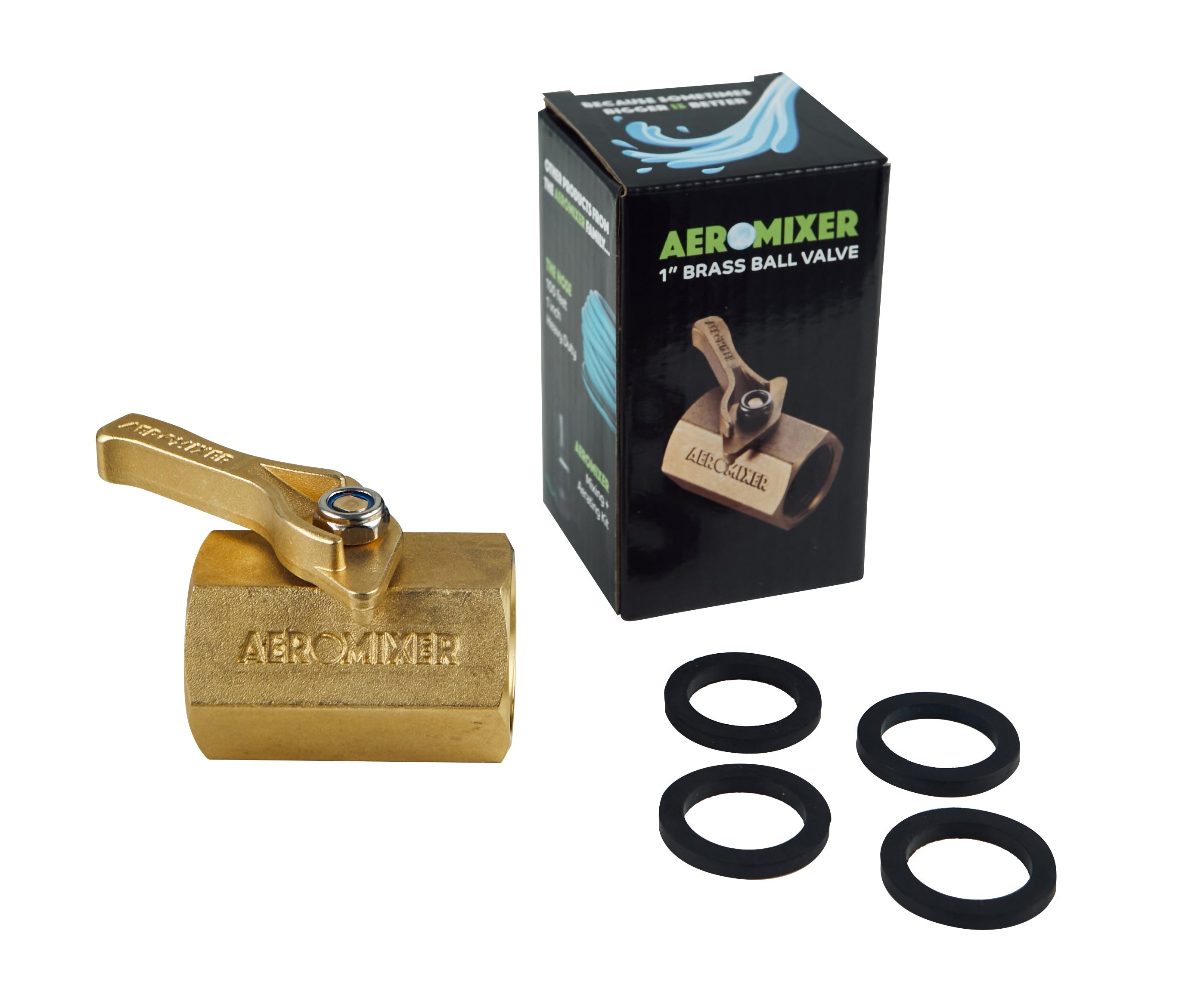 Aeromixer - 1in Brass Ball Valve