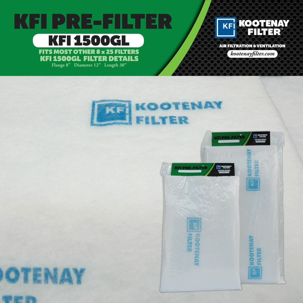 Kootenay Green Line Pre-Filters – Pre-Filter 1500GL – Air Purification
