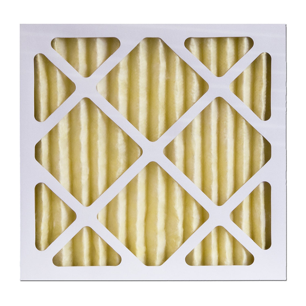 Abatement H502UVR 16 x 16 x 2 in UV-resistant pleated filter - angled view