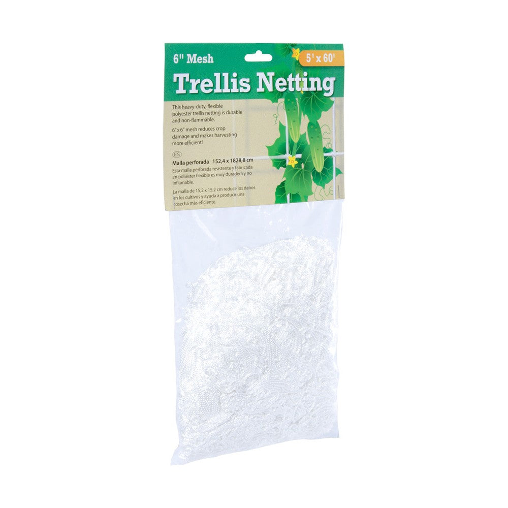 Trellis Netting – Trellis Netting 6" Mesh, woven, 5' x 60' – Trellis