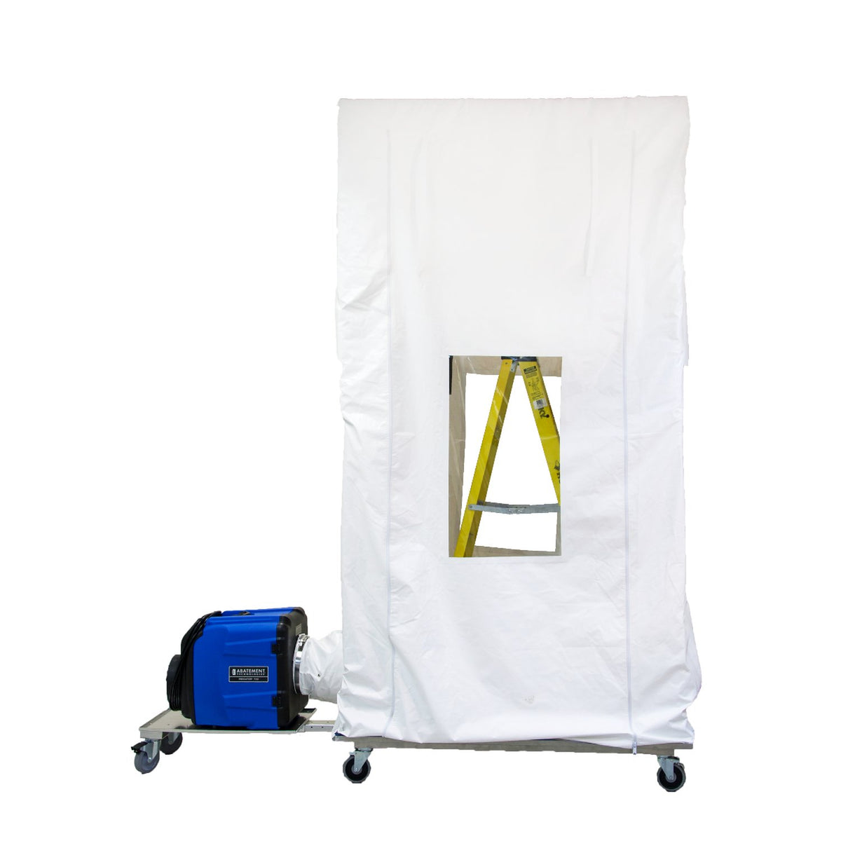 Aire Guardian AG3000 containment cube with caddy cart - shown with PRED750 air scrubber (sold separately)
