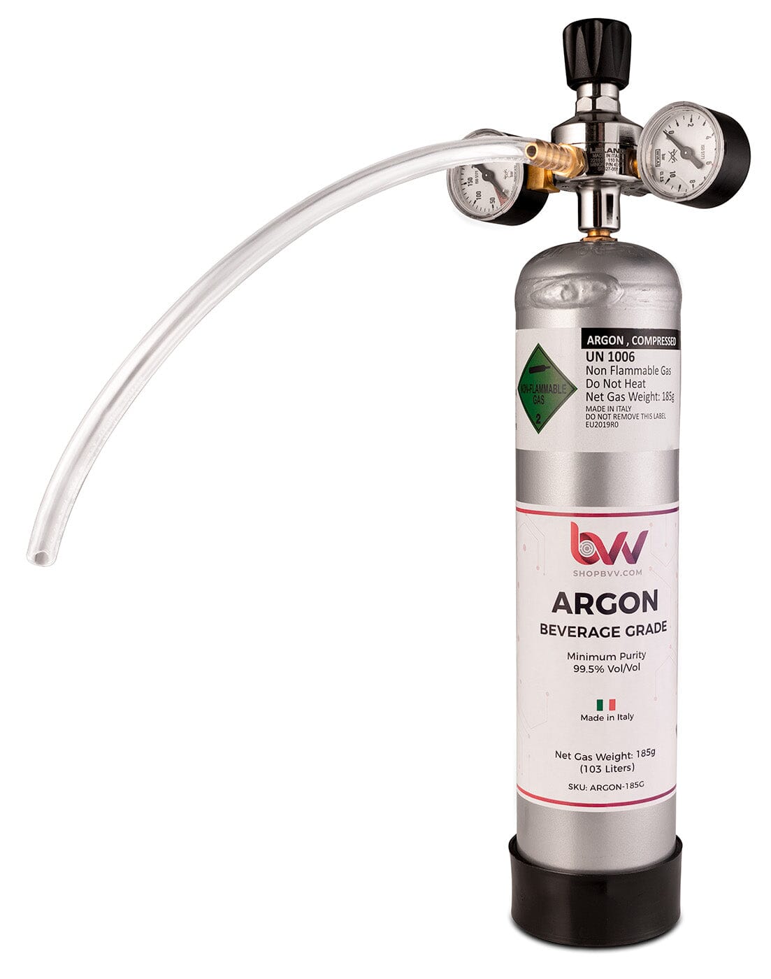 Argon Gas 99.5% - Pure gas for preserving terpenes in flowers and concentrates - Black Label Supply llc