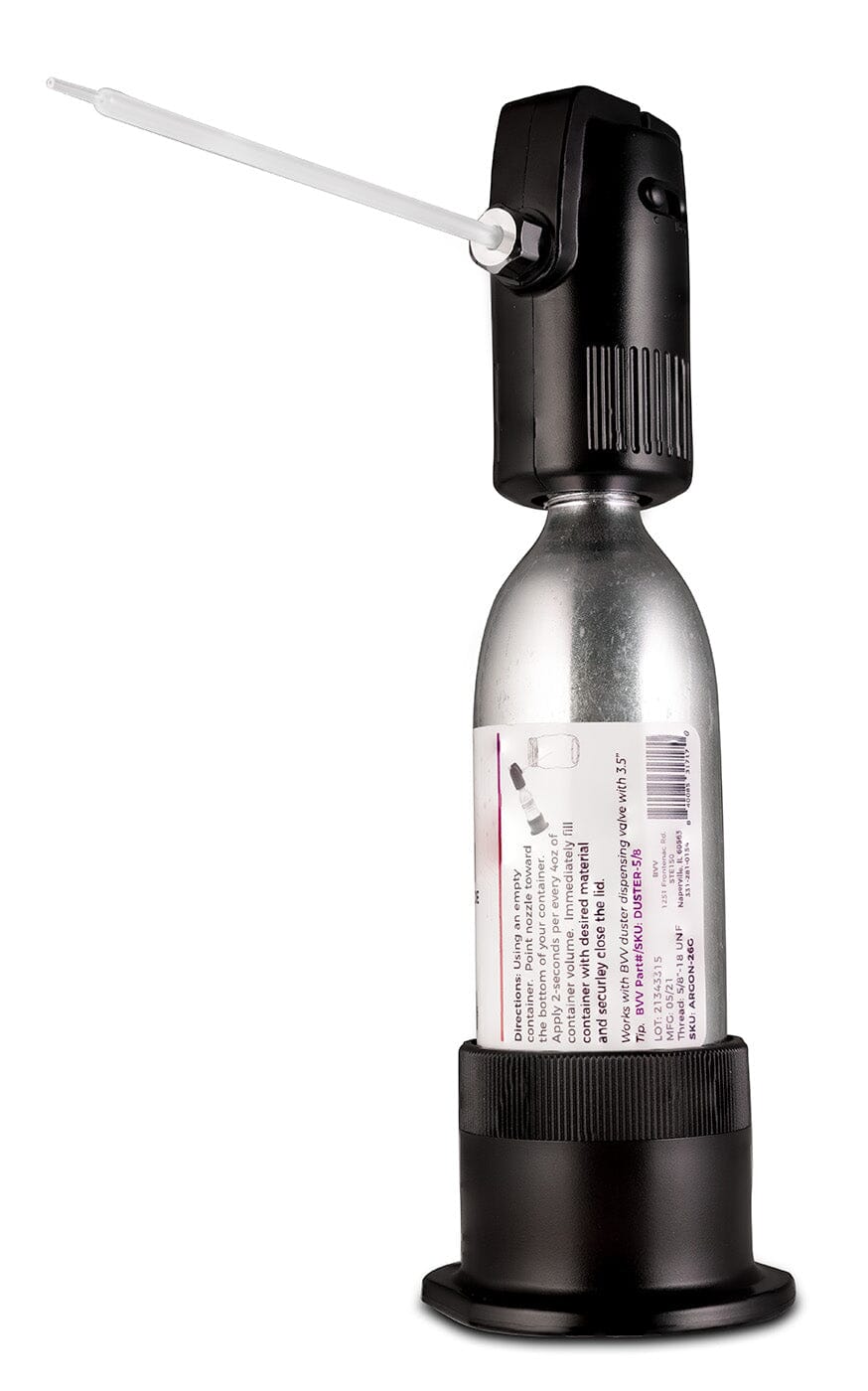 Argon Gas 99.5% - Pure gas for preserving terpenes in flowers and concentrates - Black Label Supply llc