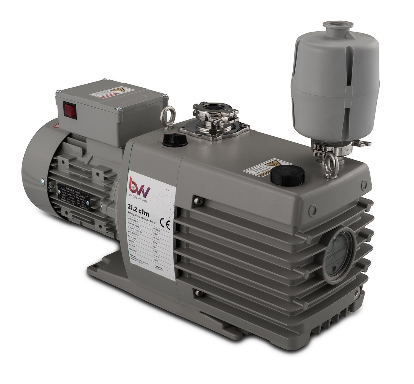 BVV™ Pro Series 21.2CFM Corrosion Resistant Two Stage Vacuum Pump - Black Label Supply llc