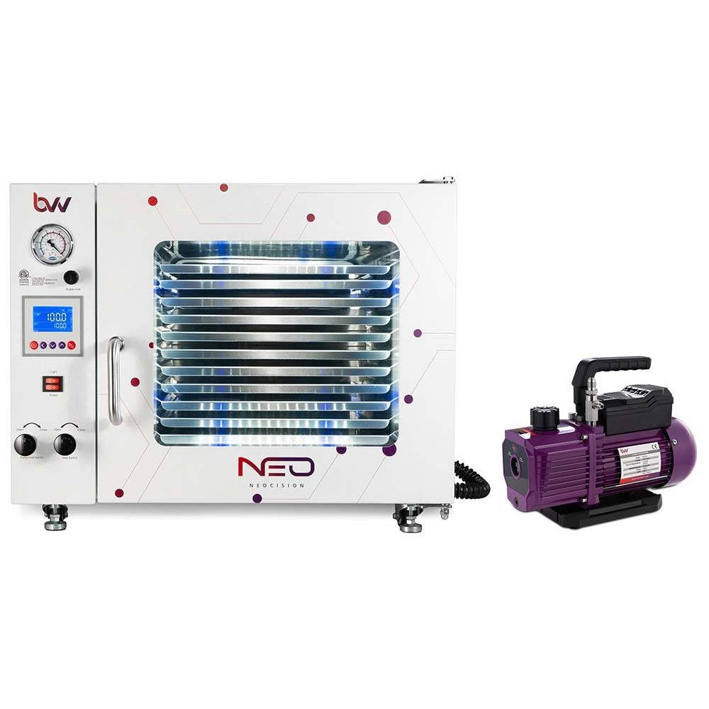 1.9CF BVV™ Neocision Lab Certified Vacuum Oven and V4D 4CFM 2 Stage Pump Kit - Black Label Supply llc