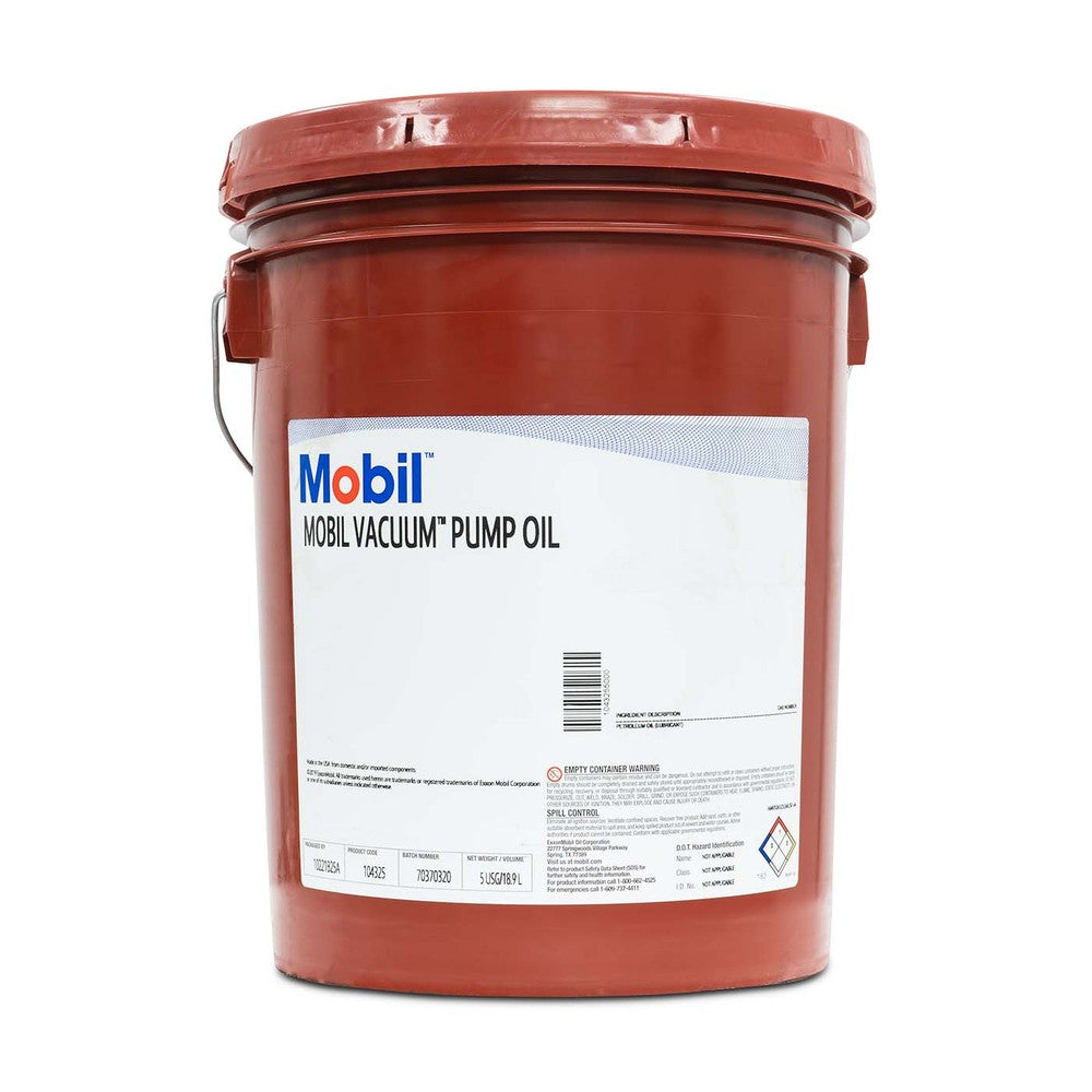 Mobil Vacuum Pump Oil SAE Grade 20, ISO Viscosity Grade 68 (Mist Free) - Black Label Supply llc