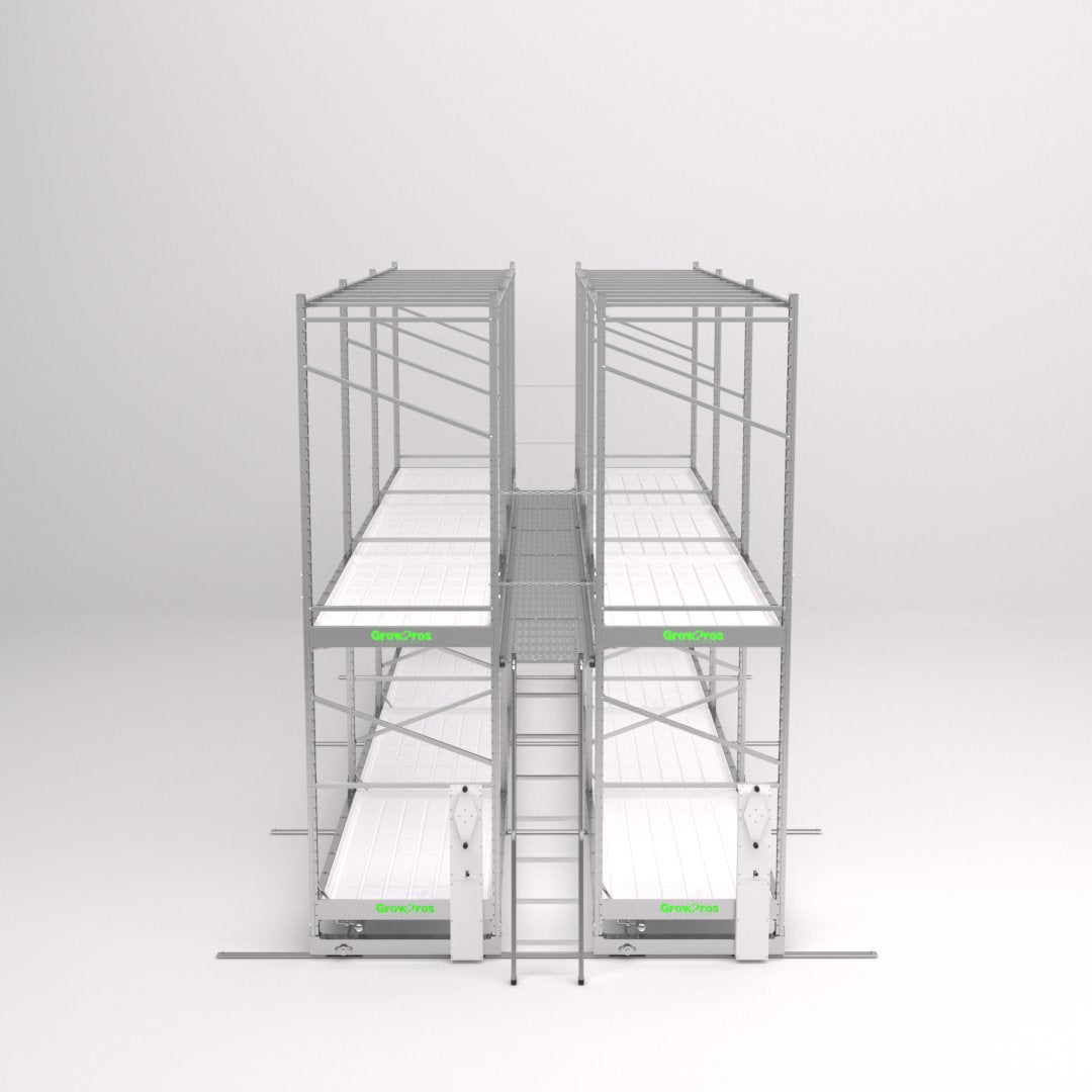GrowPros Solutions Catwalk Platform System - rack access view