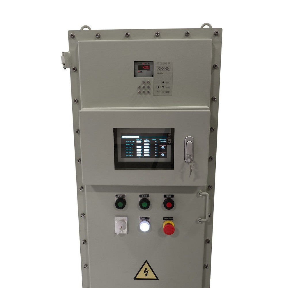 45L Jacketed Stainless Steel Centrifuge with Explosion Proof Motor and Siemens Controller - 15LB Max Capacity - Black Label Supply llc