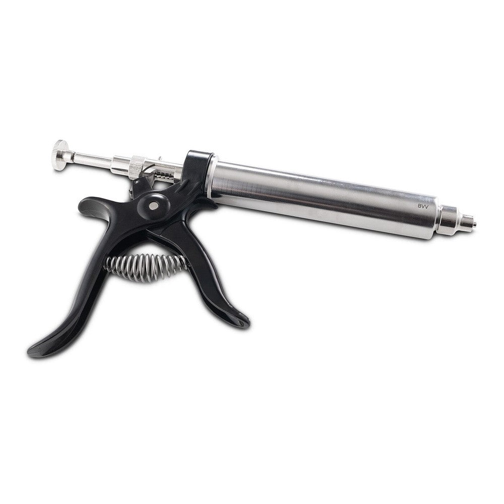 25ml Heated Filling Gun with Stainless Steel Barrel (0.5ml Incremental Shots) - Black Label Supply llc