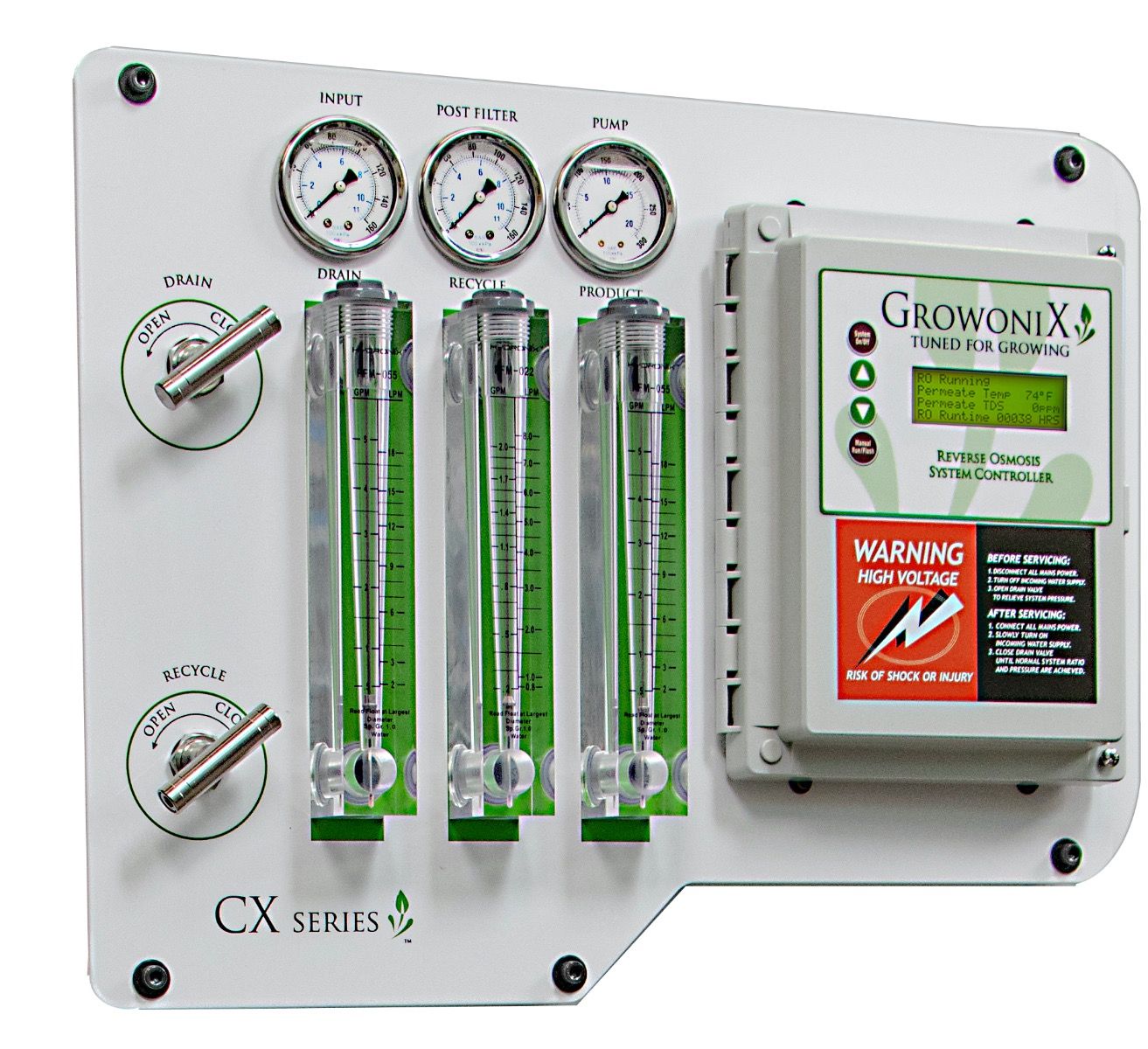 GrowoniX - CX4000-SA - 4000 GPD Commercial Grade-High Flow Reverse Osmosis Filtration System