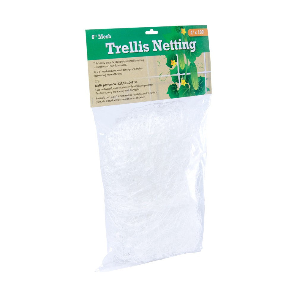 Trellis Netting – Trellis Netting 6" Mesh, non-woven, 4' x 100' – Trellis
