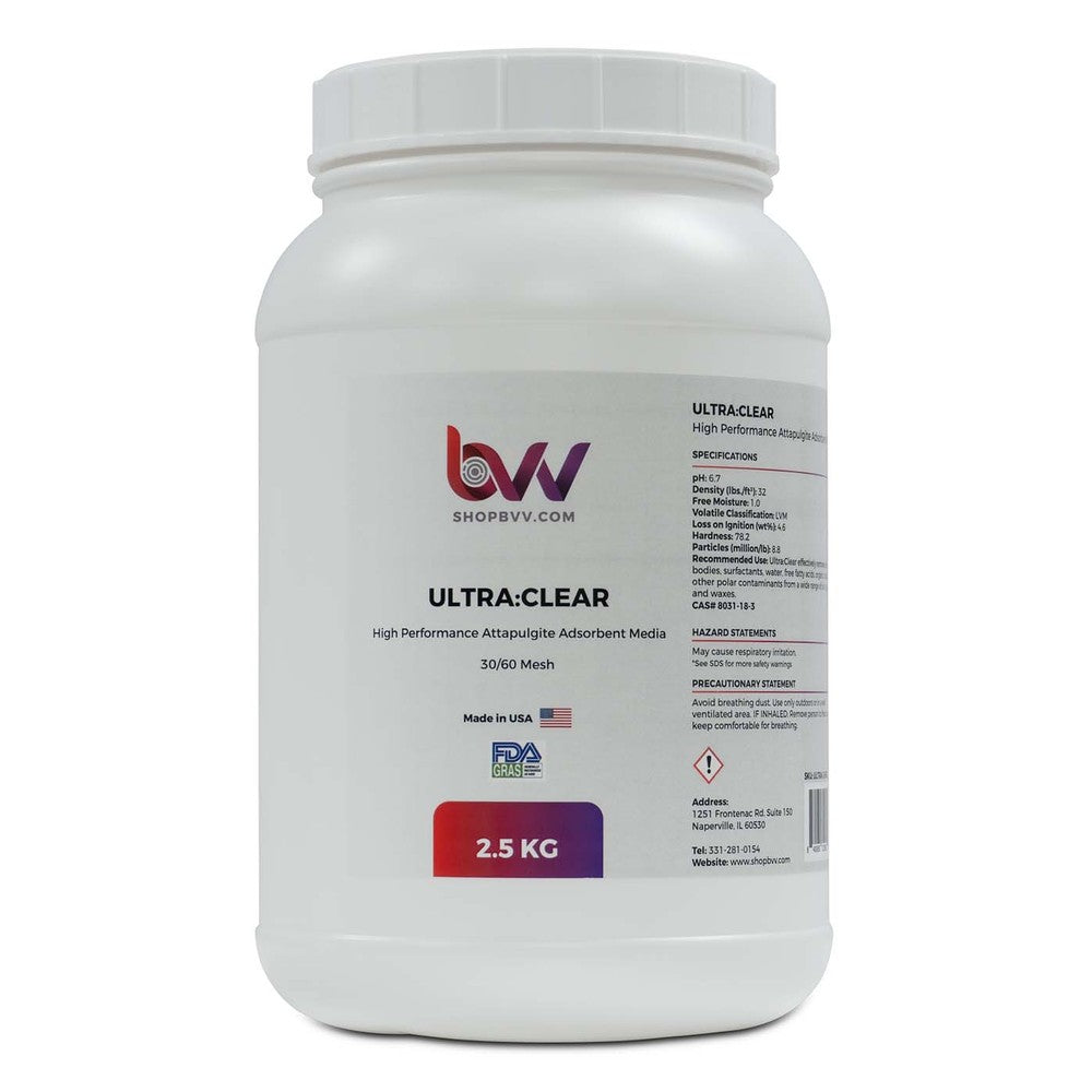 Ultra Clear - Granular High Performance Bentonite for Bleaching & Decolorizing Edible Oils *Compares to CRX™ - Black Label Supply llc