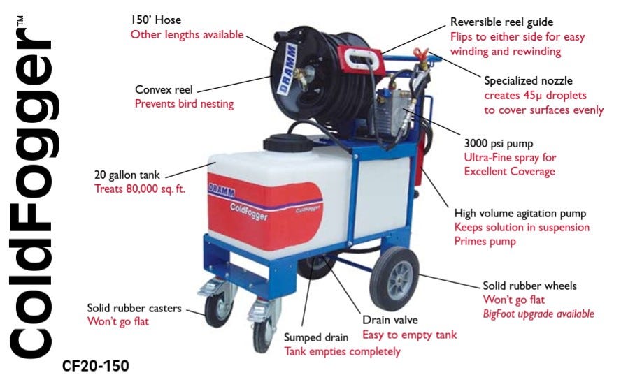 Dramm - ColdFogger AR 20 Gallon 150 ft Hose