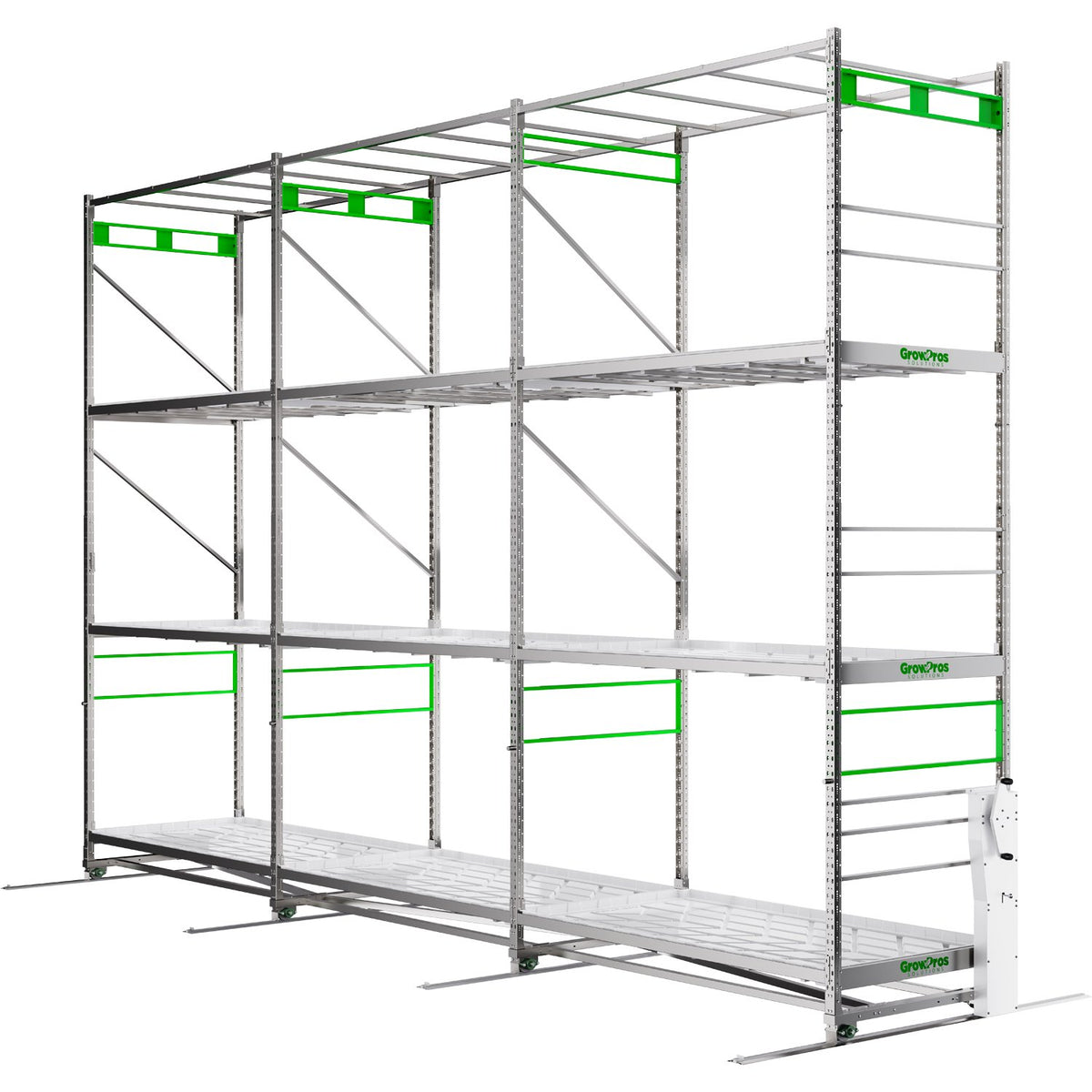 GrowPros Solutions The Ark third tier add-on - three tier rack view