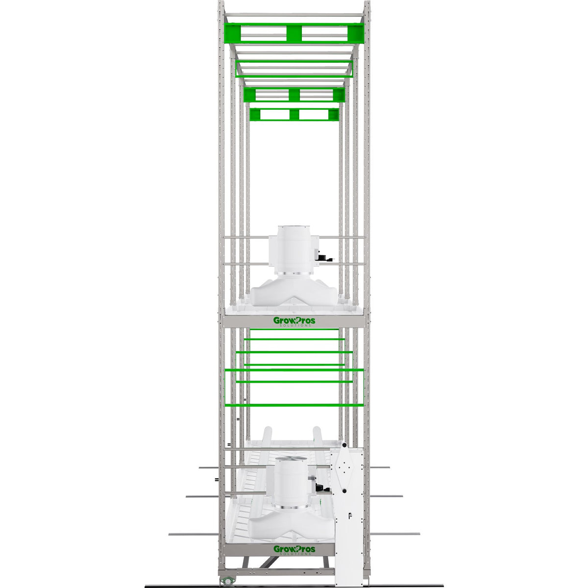 GrowPros Solutions The Ark double tier rolling rack - component detail
