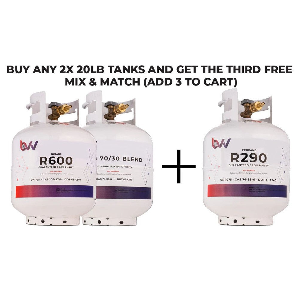 20LB High Purity USA N - Butane R600 - 99.5% Guaranteed - Buy 2 Get 1 Free (Add 3 To Cart) - Black Label Supply llc