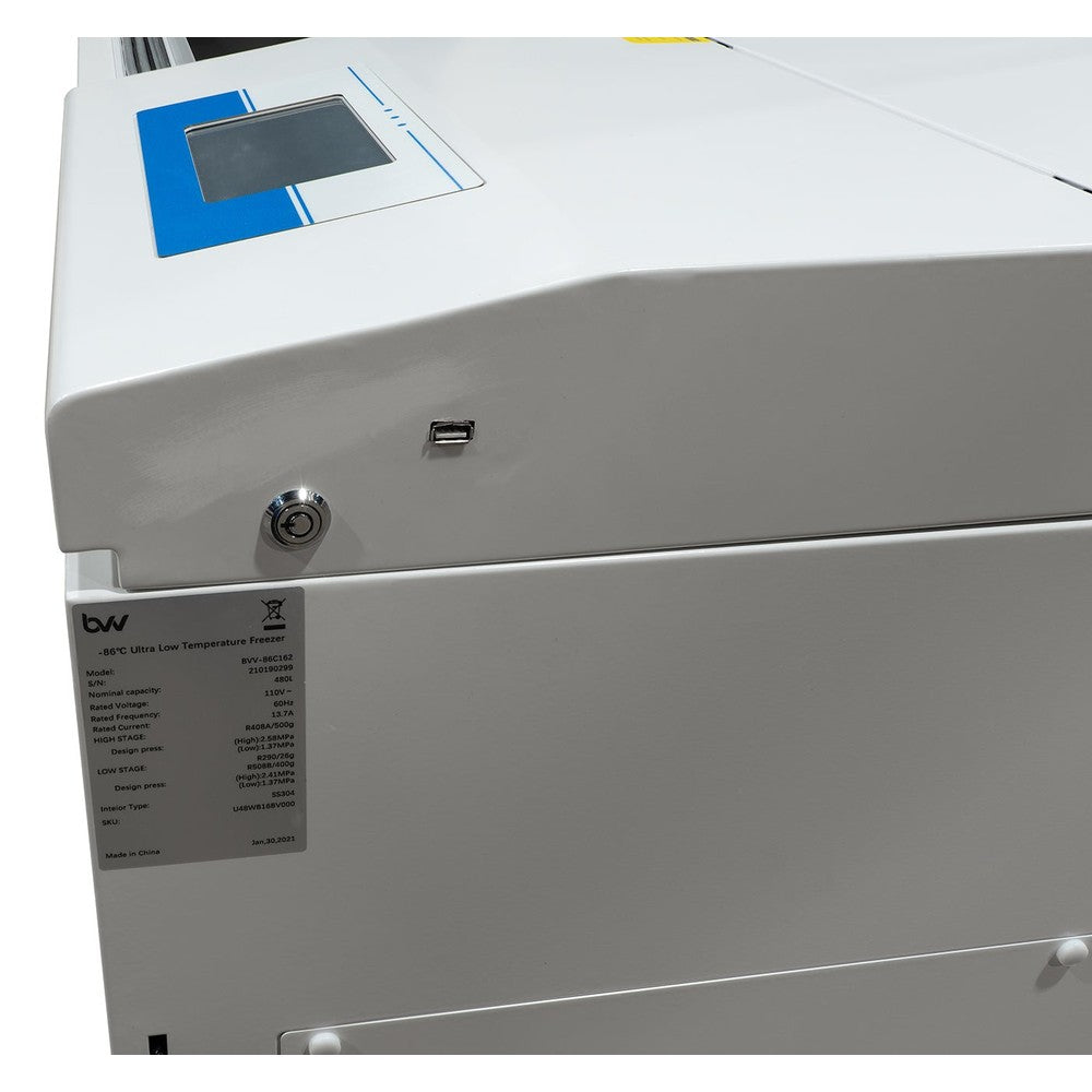 Neocision ULTRA - Low Chest Style Freezer with Touch Screen LCD ( - 86°C) 16.2 Cubic Feet - ETL Rated - Black Label Supply llc