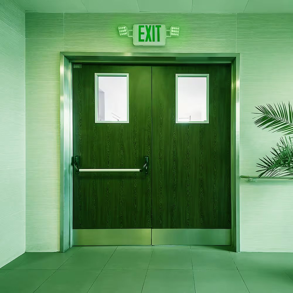 GrowPros Solutions GPS-EMGN-EXIT green exit sign combo - product detail