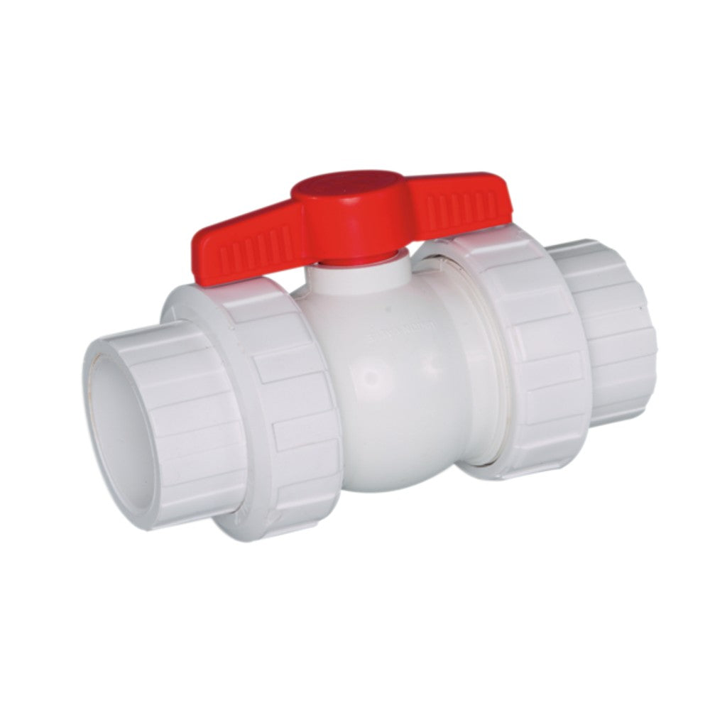 Hayward 1" PVC White QTA True Union Compact Ball Valve – Irrigation Fittings
