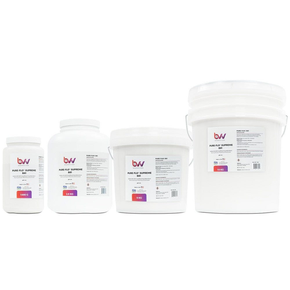 Pure - Flo® B81 Supreme Activated Bleaching & Decolorizing Bentonite for Edible Oils *FDA - GRAS (Compares to T - 5™) - Black Label Supply llc