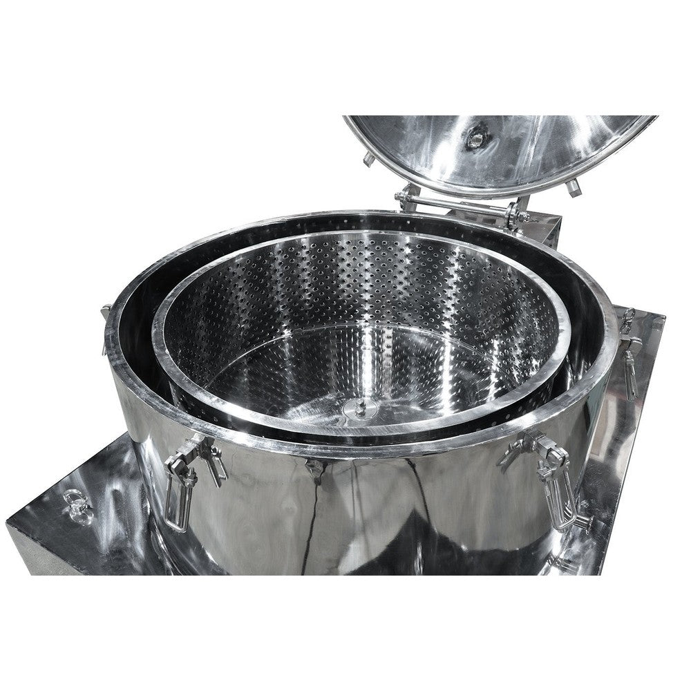 160L Jacketed Stainless Steel Centrifuge with Explosion Proof Motor and Siemens Controller - 55LB Max Capacity - Black Label Supply llc